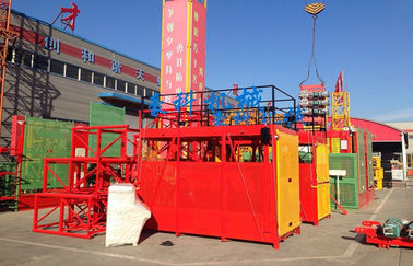 SS Series Construction Material Hoist With Motor Power 15 KW For Double Cage